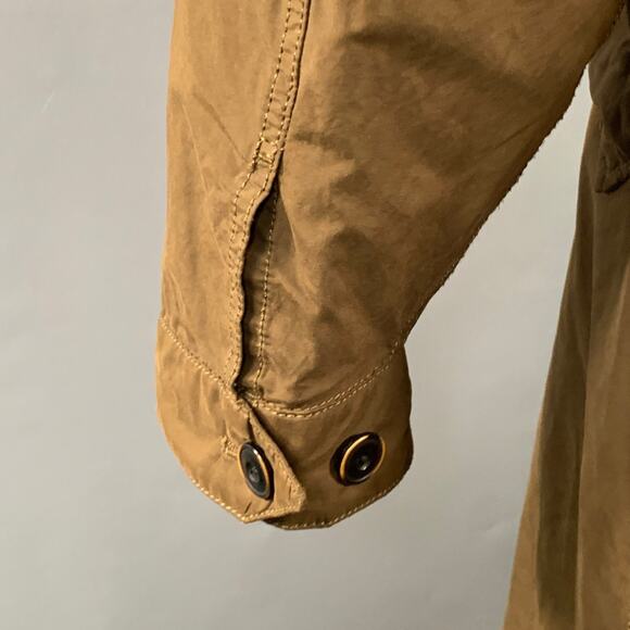 JOHN VARVATOS STAR USA Size M Brown Cotton Blend Hooded Coat - Picture 5 of 10